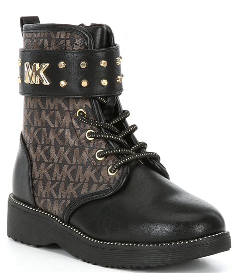 michael kors toddler black boots|michael kors little girls boots.